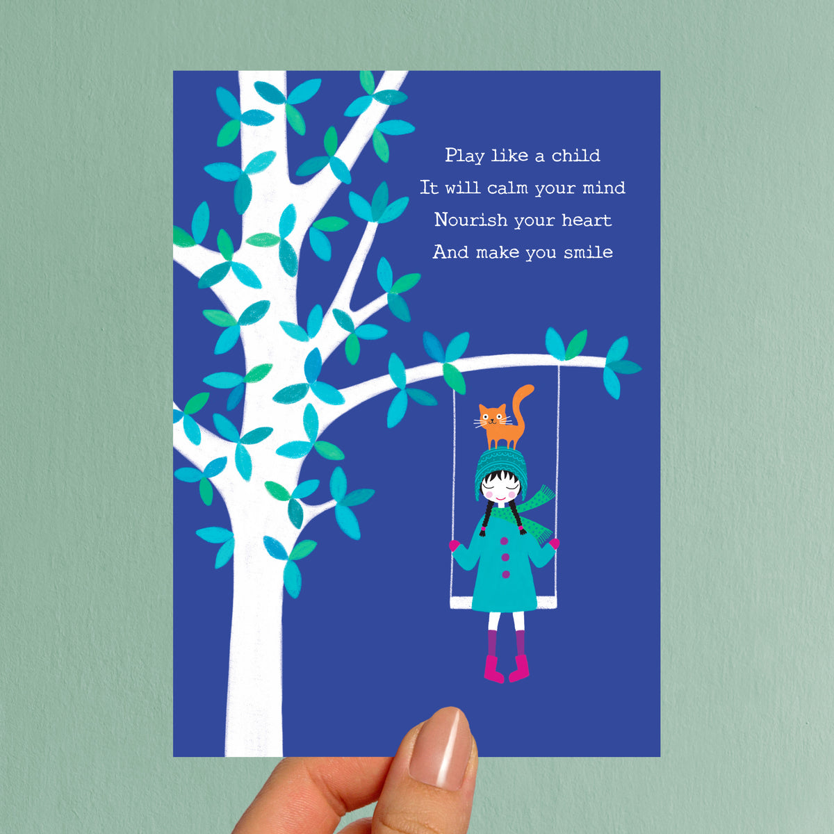 Postcard 'PLay Like A Child' Karina Möller Art & Illustration